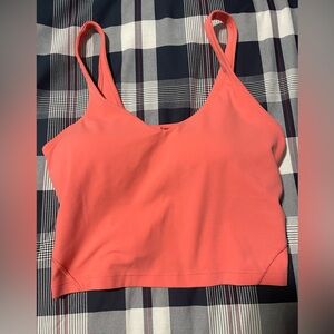 lululemon align Coral Crop Top